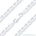 thumbnail image 1 of 4.3mm Marina / Mariner Link Italian Chain Bracelet in Solid .925 Sterling Silver, 1 of 2