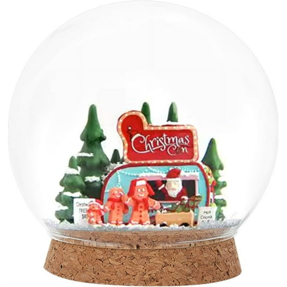 4.3x4.25inch Clear Glass Cloche Display Dome with Cork Base Eternal Transparent Flower Glass Cover for Christmas Party and Art Inner Diameter: 74mm