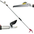 thumbnail image 1 of 4.4-7.2 Foot Tree Pruner 2 Sections Extendable 4 Nodes Adjustable, Cut and Hold Pruning Trimmer, Long Reach Pole Saw, Telescoping Fruit Picker, Branches Bypass Lopper With Hook, 1 of 5