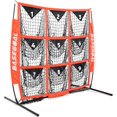 thumbnail image 1 of 4'×4' Baseball Backstop Net, Pitching Strike Zone Target Net with 9 Pocket, Baseball Practice Net for Hitting Pitching Batting Catching Practice, 1 of 7