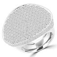 thumbnail image 1 of 4.4 CTW Round Diamond Cocktail Ring in 14K White Gold - Size 3.75, 1 of 1