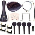 thumbnail image 1 of 4/4 Full Size Violin Accessories Kit Bridge, Tailpiece, Tuning Pegs, Tunners, Endpin, Tailgut, String and Chin Rest 1 Set Violin Parts & Accessories Ebony, 1 of 7