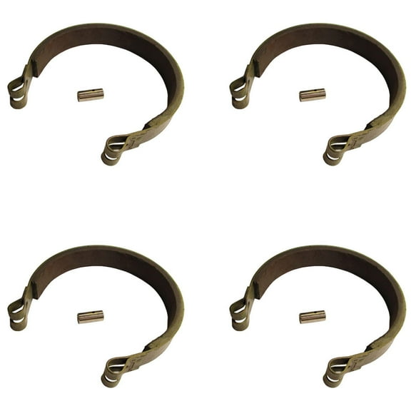 (4) 4 Inch / 4" Brake Bands with Pins Replaces Manco Yerf Dog Oregon Prime Line Rotary. Go Kart Minibike