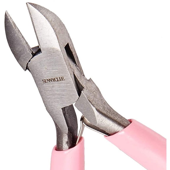4.4 Inch Side Cutting Pliers Flush Cutter Pliers Wire Cutter Precision Beading Pliers Jewelry Wire Looping Bending Tools for DIY Jewelry Making Hobby Projects Pink colorful