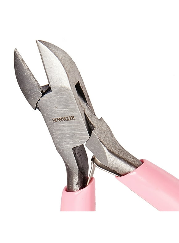 4.4 Inch Side Cutting Pliers Flush Cutter Pliers Wire Cutter Precision Beading Pliers Jewelry Wire Looping Bending Tools for DIY Jewelry Making Hobby Projects Pink
