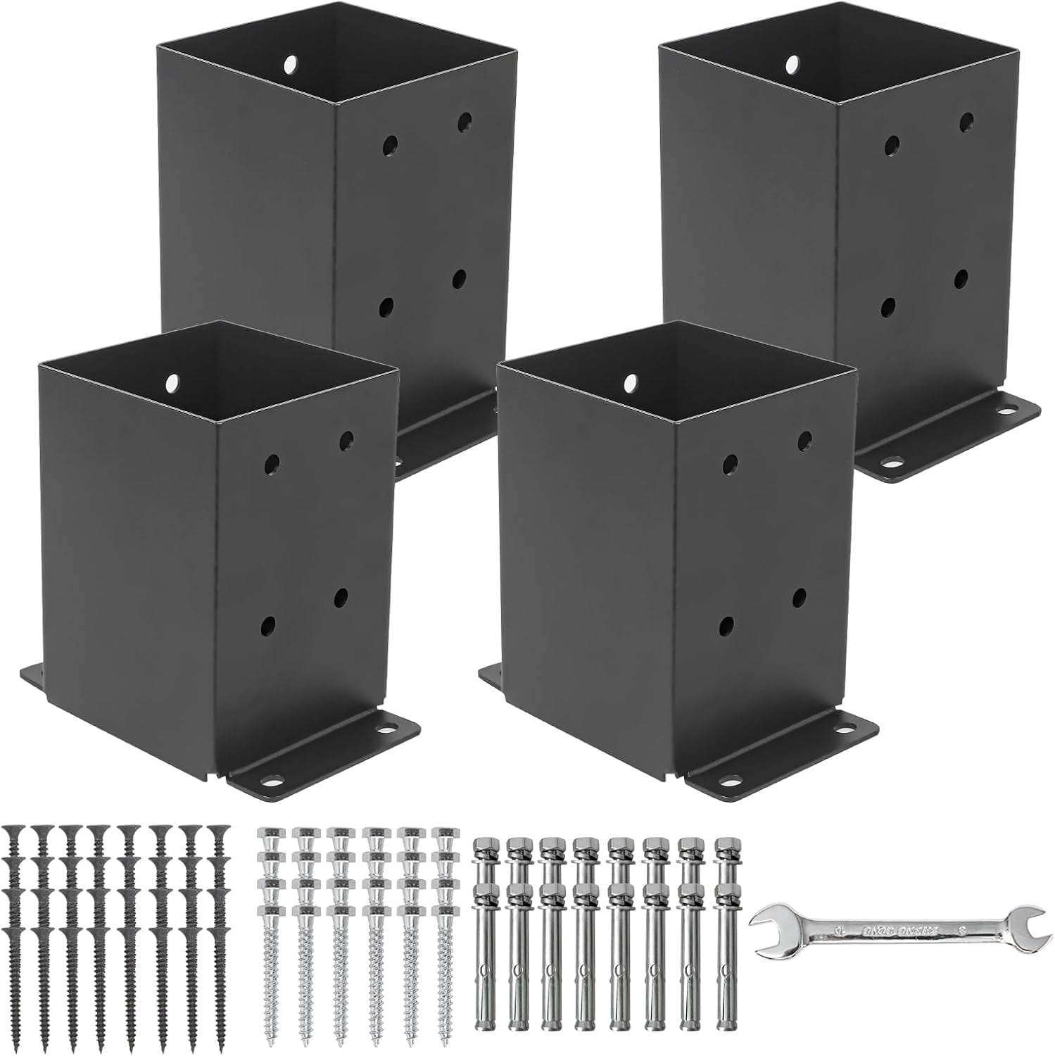 4×4 Post Base 4 Pcs, (Inner Size 3.6
