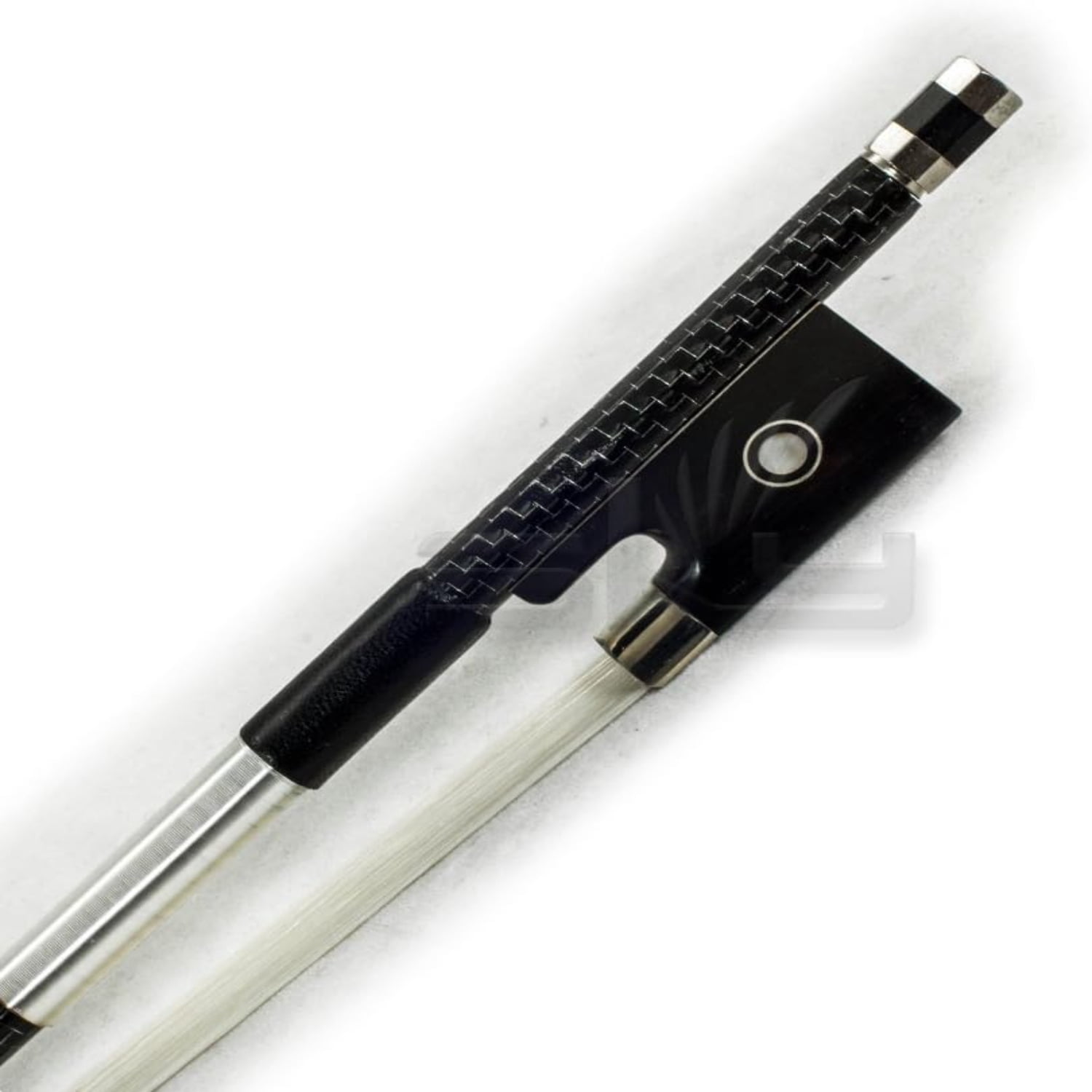 4/4 Violin Bow Satin Carbon Fiber Round Stick Mongolian Horsehair with