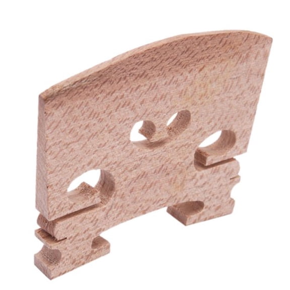 4/4 Violin Bridge, Maple Wood Violin Bridge Replacement, Professional Fitting Blank Bridge for Full Size Violins, High Density Maple for Enhanced Tone and Vibration Transfer