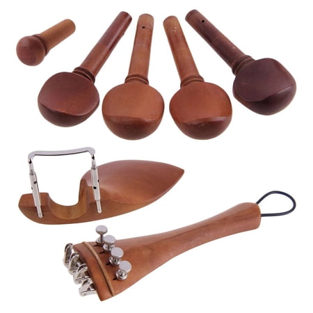 4/4 Violin Chin Rest Chinrest, with Tuning Peg Tailpiece Fine Tailgut,