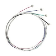 4/4 Violin Strings Full Set, Steel Core Nickel-Plated Ball End for Violin Instruments, 73cm 28.7 inches Silver Violin Strings, 1 Set G-D-A-E