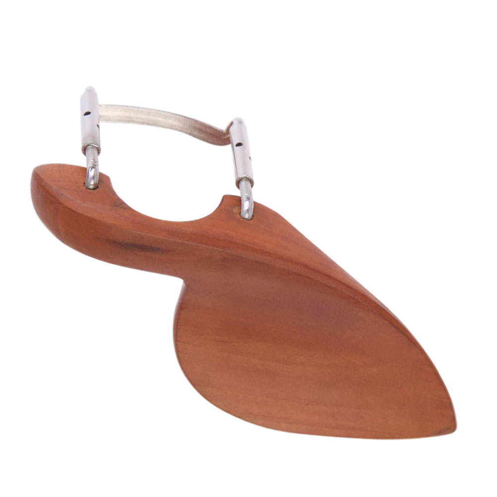 4/ 4 Wood Violin Chin Rest with Clamp Wooden Violin Bracket Rest Clamp
