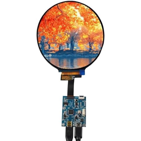 4" 4 inch 720P Circle LCD Screen and Driver Board,for DIY Smart Display,Round mini Dashboard$$Electronics Other