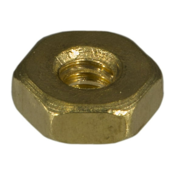 #4-40 Brass Coarse Thread Hex Machine Screw Nuts MSNB-049 (100 pcs)