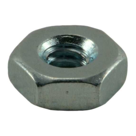 #4-40 Zinc Plated Grade 2 Hex Machine Screw Nuts MSNS-128 (100 pcs)