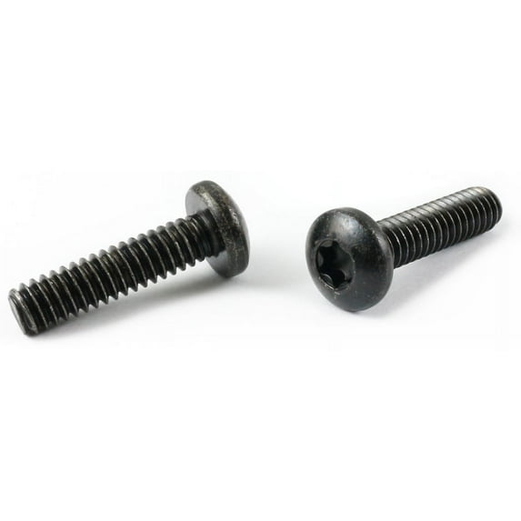 4-40 x 1/2" Machine Screws / Six-Lobe (Torx®) / Pan Head / Steel / Black Oxide - 10000 Piece Carton