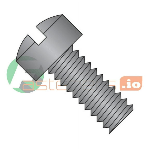 4-40 x 1/2" Machine Screws / Slotted / Fillister Head / Steel / Black Oxide (Quantity: 10,000 pcs)