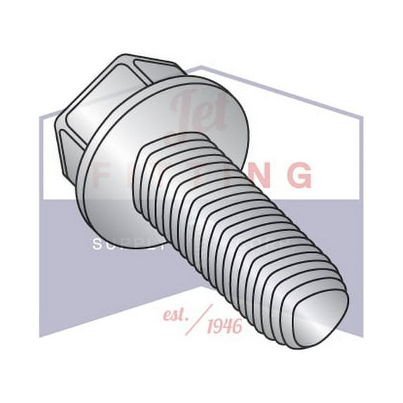 4-40 x 1/2" Taptite Style Thread Forming Screws | Unslotted | Hex Washers Head | 410 Stainless Steel (Quantity: 10000)
