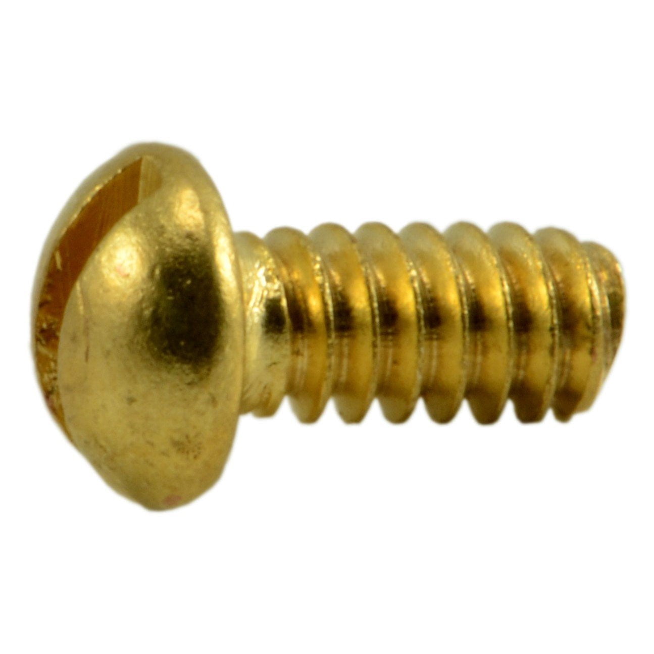 #4-40 x 1/4" Brass Slotted Round Head Machine Screws MSRB-086 (60 pcs.)