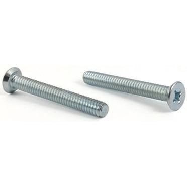 100-Pack #5-40 X 1/4" Slotted Binder Undercut Machine Screws – Chrome Plated Brass