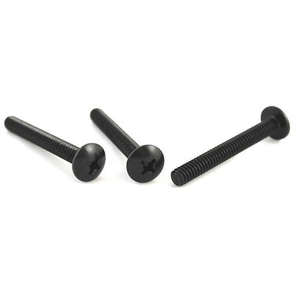 4-40 x 1/4" Machine Screws / Phillips / Truss Head / Steel / Black Oxide - 10000 Piece Carton