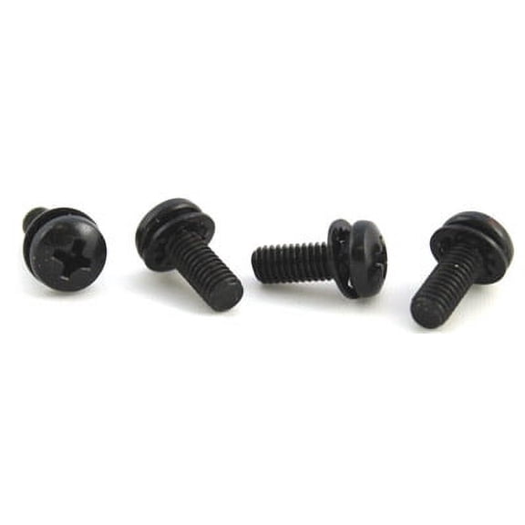 4-40 x 1/4" SEMS Screws / Internal Tooth Washer / Phillips / Pan Head / Steel / Black Oxide - 10000 Piece Carton