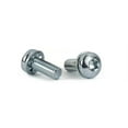 thumbnail image 1 of 4-40 x 1/4" SEMS Screws / Internal Tooth Washer / Six-Lobe (TorxÂ®) / Pan Head / Steel / Zinc - 5000 Piece Carton, 1 of 1
