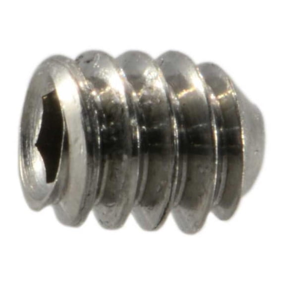 #4-40 x 1/8" 18-8 Stainless Hex Socket Headless Set Screws (12 pcs.)
