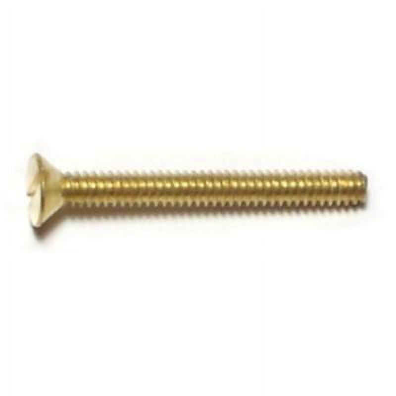 #4-40 x 3/4" Brass Slotted Flat Head Machine Screws MSFB-135 (42 pcs.)