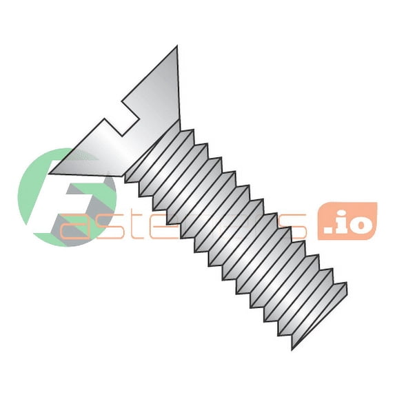 4-40 x 3/8" Machine Screws / Slotted / Flat Head / 18-8 Stainless Steel (Quantity: 5,000 pcs)
