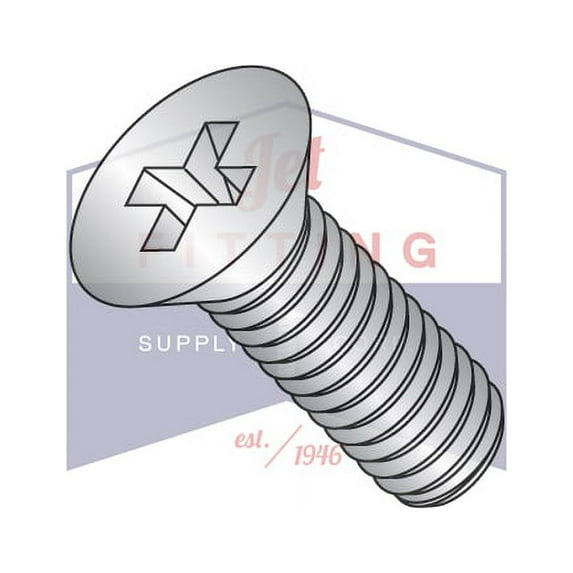 4-40 x 5/16" MS51959, NASM51959 Military Machine Screws | Phillips Flat 82 Degrees | Fully Threaded | 300 Series Stainless Steel | DFAR Compliant (Quantity: 4000)
