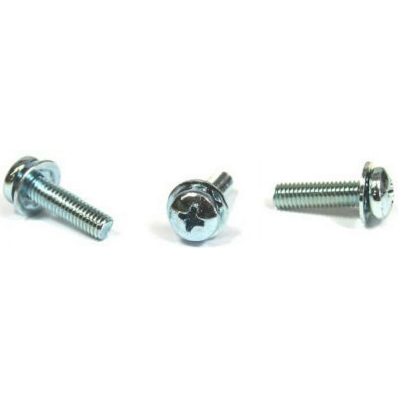 4-40 x 5/16" SEMS Screws / Square Cone Washer / Phillips / Pan Head / 18-8 Stainless Steel - 5000 Piece Carton
