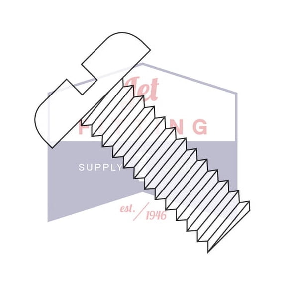4-40 x 5/8" Machine Screws | Slotted | Pan Head | Nylon | Natural (White) (Quantity: 2500)