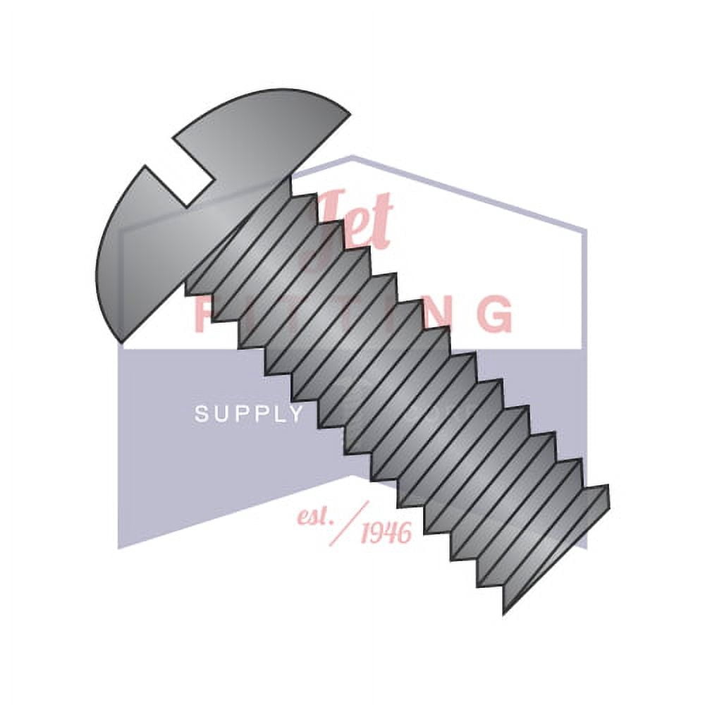 100 Viti Testa Tonda Intagliata 4-40 X 3/8 Pollici - Acciaio Inox 18-8 Fastenere