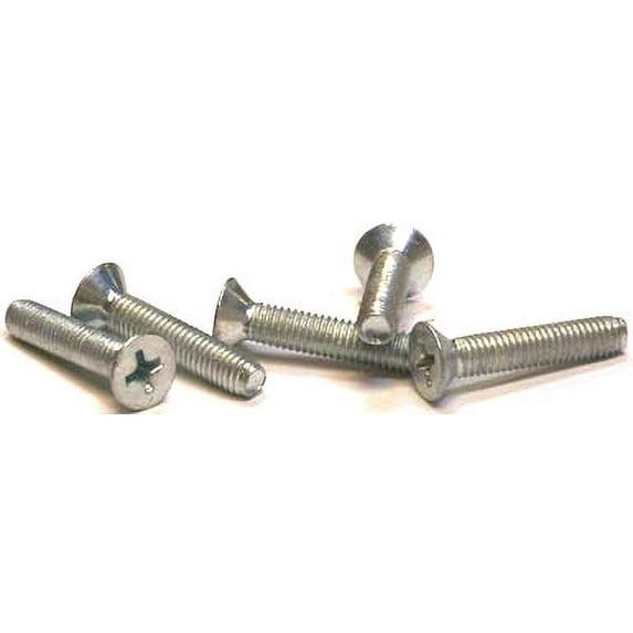 4-40 x 5/8" Trilobe Thread Forming Screws for Metal / Phillips / Flat Head / Steel / Zinc - 10000 Piece Carton