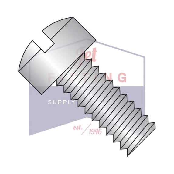 4-40 x 9/16" Machine Screws | Slotted | Fillister Head | 18-8 Stainless Steel (Quantity: 5000)