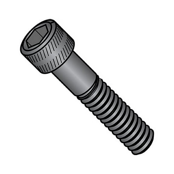 4-40X1 Coarse Thread Socket Head Cap Screw Black DFAR (Pack Qty 100) BC-0416CSP