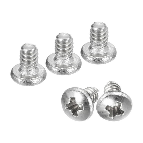 Uxcell #4-40x3/16" Pan Head Machine Screws, Stainless Steel 18-8 Screw, Pack of 100