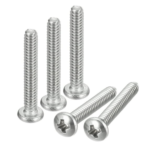 #4-40x3/4" Pan Head Machine Screws, 304 Stainless Steel Screw, Pack of 50