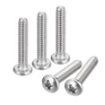 thumbnail image 1 of Uxcell #4-40x5/8" Pan Head Machine Screws, Stainless Steel 18-8 Screw, Pack of 50, 1 of 7