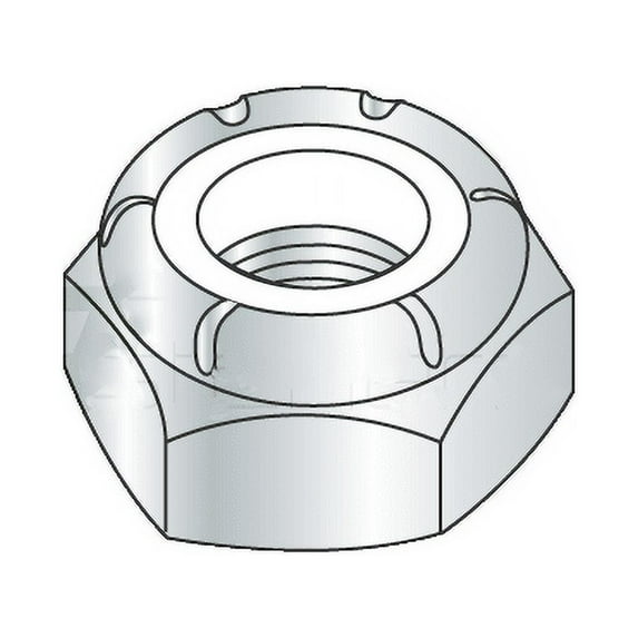 4-48 Light Hex / Thin / NTM Nylon Insert Locknuts / Steel / Zinc (Quantity: 100 pcs)