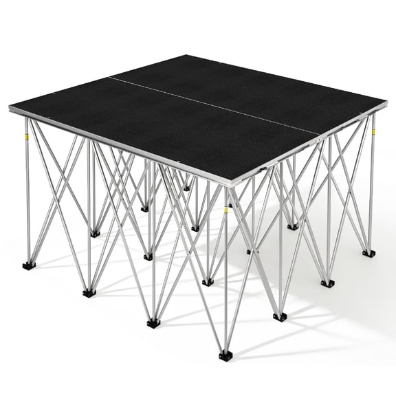 PartyKindom Modular Stage Platform - Waterproof, Aluminum Frame, Ideal for Concerts and Weddings