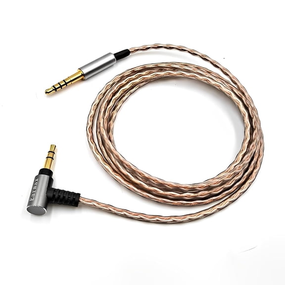 4.4mm 3.5mm 2.5mm OCC Balanced Cable 4.3ft Compatible with Denon AH-MM400 MM200 MM300 Earphones