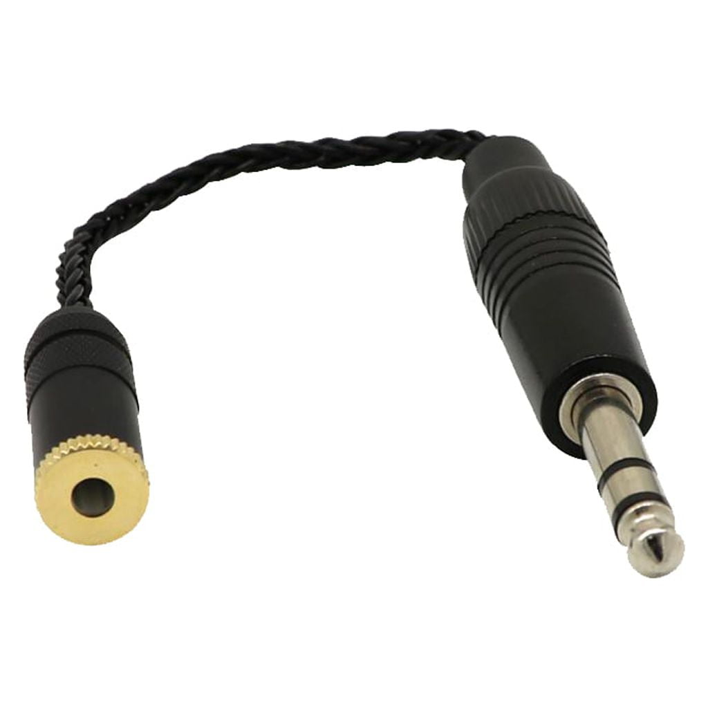 4.4mm Balanced Male to 6.35mm Balanced Female Audio Adapter Cable 6.35mm TRS Stereo Audio Cable,Black