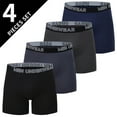 thumbnail image 1 of 4/5 /10 Pcs Fashionable Men's Long Underwear Casual Boyshort Youth Sports Shorts Comfortable Breathable Stretch Shorts Underwear, 1 of 10