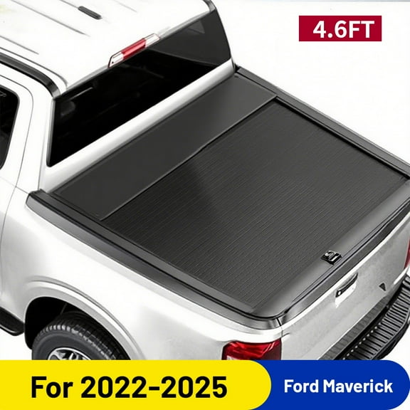 4.5/4.6FT Retractable Truck Bed Hard Tonneau Cover Fits 2022-2025 Ford Maverick