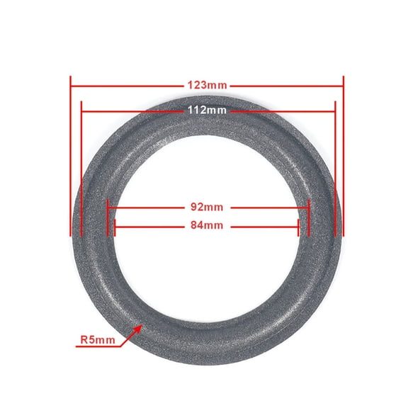 4/5/6.5/8/10/12inch Speaker Foam Surround Subwoofer Woofer Circle Foam Improve Sound Quality for Portable Devices