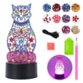 thumbnail image 1 of 4 5 6 7 8 Year Old Girl Gifts, Art and Craft for 3-7 Year Old Kids Girl Painting Kits for Kids Age 4-6 Girls Diamond Paint By Numbers for Kids Girls Toy for 3-6 Years Old Kids Bedroom Night Light, 1 of 7