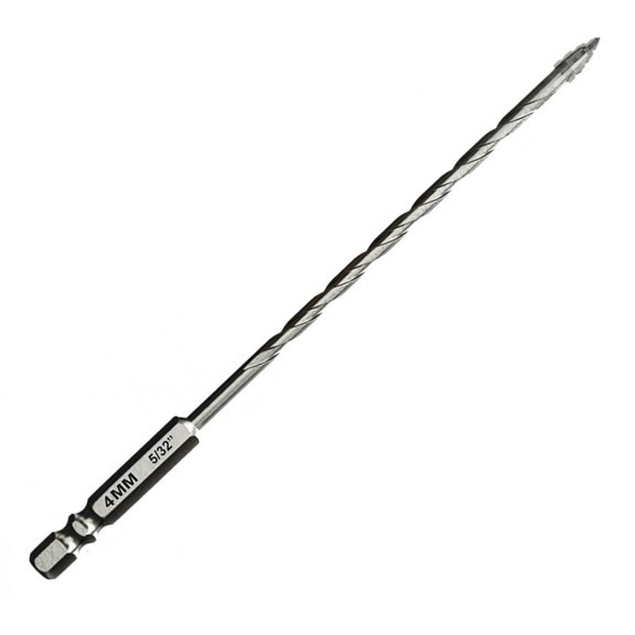 4/5/6/8/10/12mm Eccentric Drill Bit Four Edged Eccentric Twist Bit High Hardness Bevel Tip Serrated