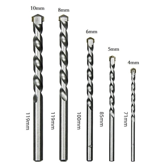 4/5/6/8/10mm Drill Bits Ceramic Wall Glass Punching Hole Cutter for wood metal