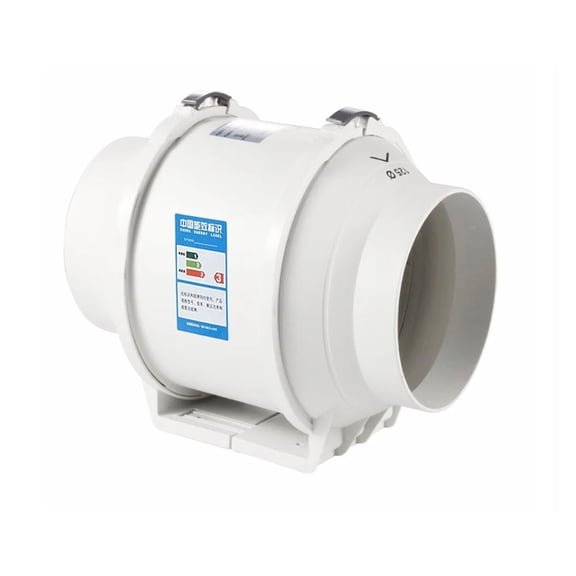 4/5/6 Inch Exhaust Fan Home Silent Inline Pipe Duct Fan Bathroom Extractor Ventilation Kitchen Toilet Wall Air Ventilator ,Easy to Install